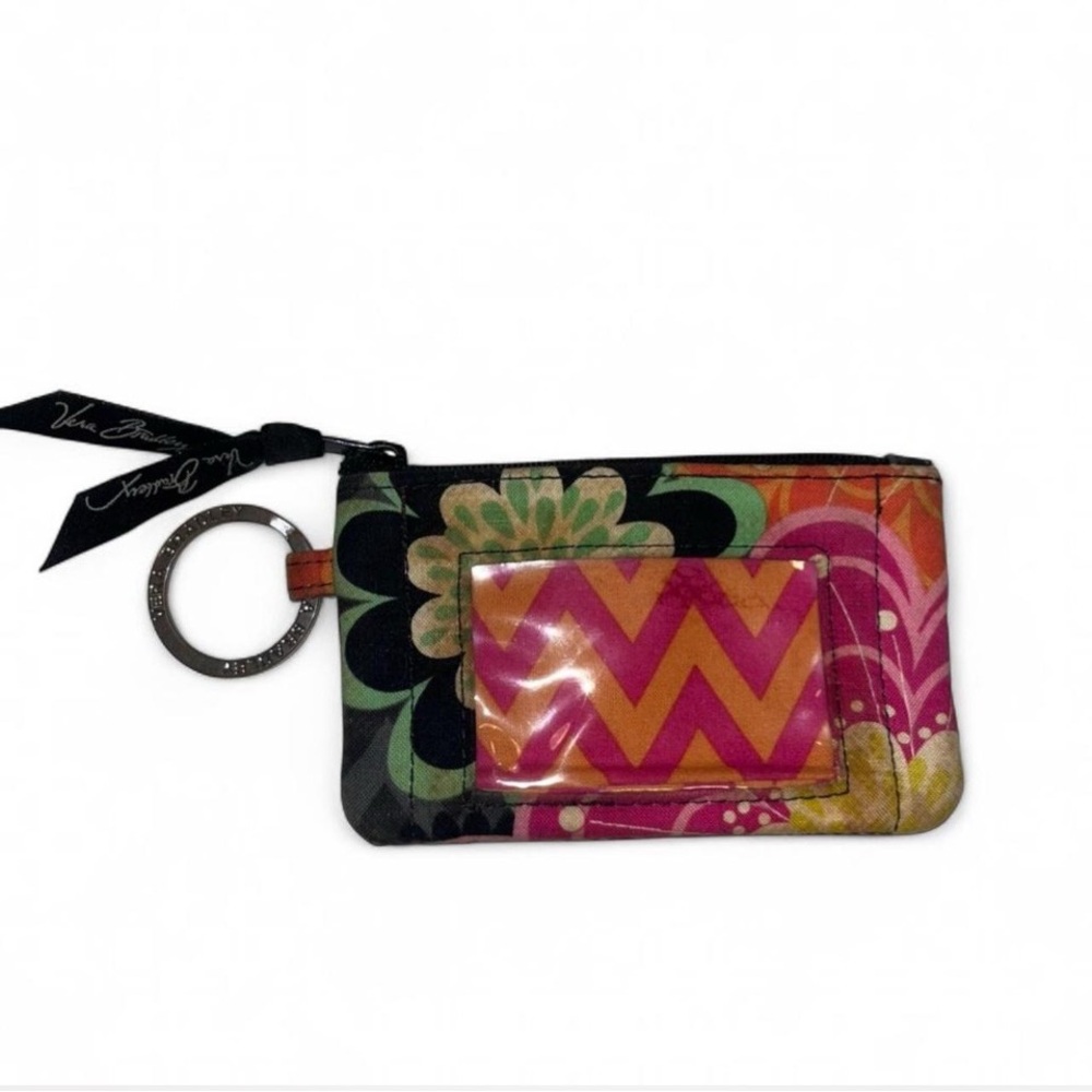 Vera Bradley Zip ID Case Ziggy Zinnia